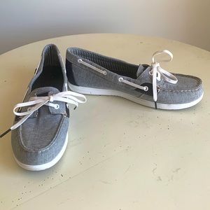 Sperry Women’s Top-Siders Black/Gray/White Loafers STS93571 Size 9.5